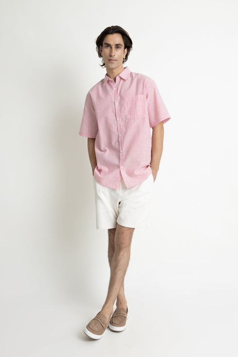Striped Seersucker Shirt